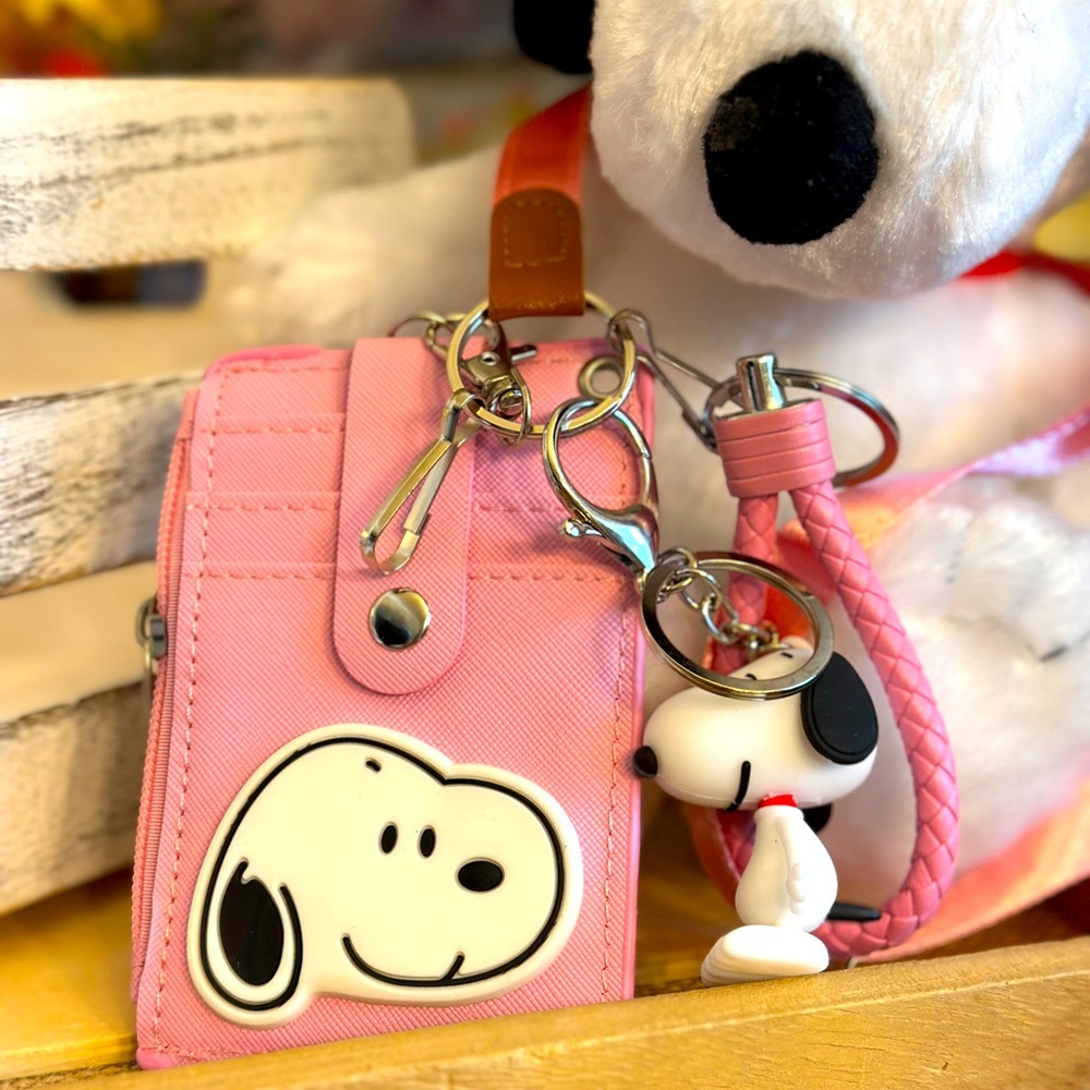 4 in 1 cute vegan leather wallet set